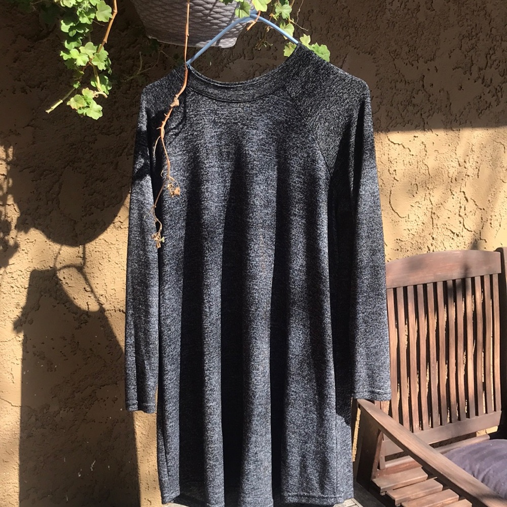 Grey jersey dress